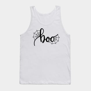 boo! Halloween spider web Tank Top